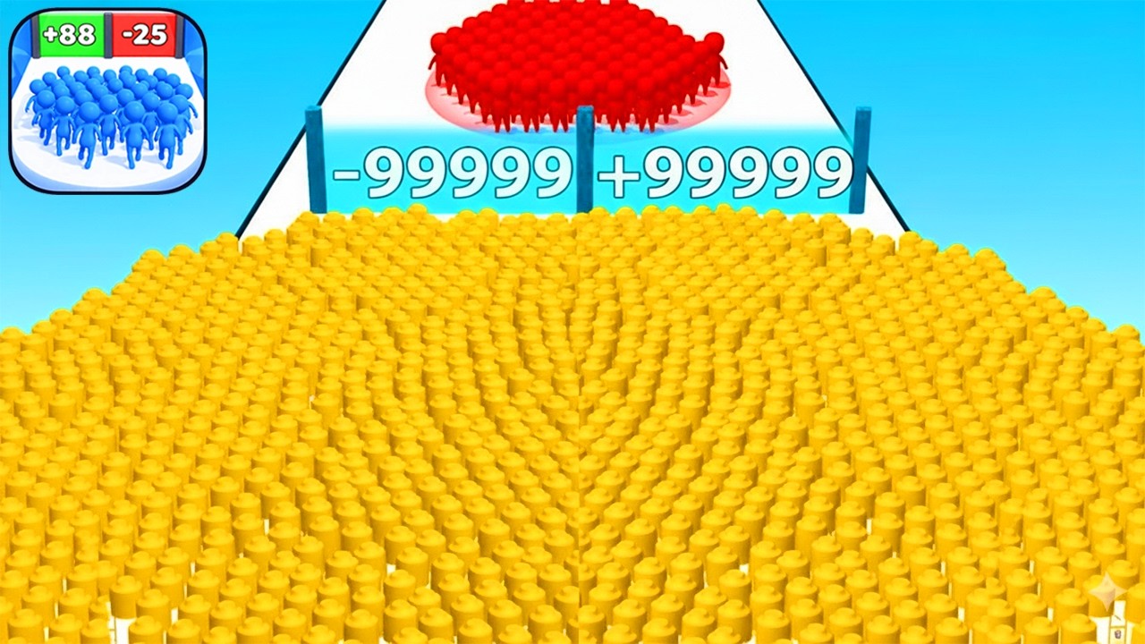 New Satisfying Mobile Game Count Masters Crowd Run🔥😱 All Levels Unlocked! 4K Ultra HD