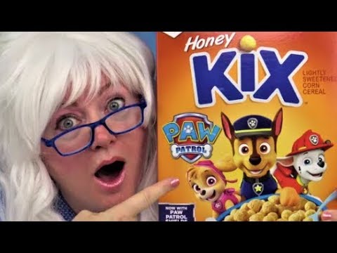 PAW PATROL Kix Cereal Nutter Butter Berry Kix Cereal Taste Test Review