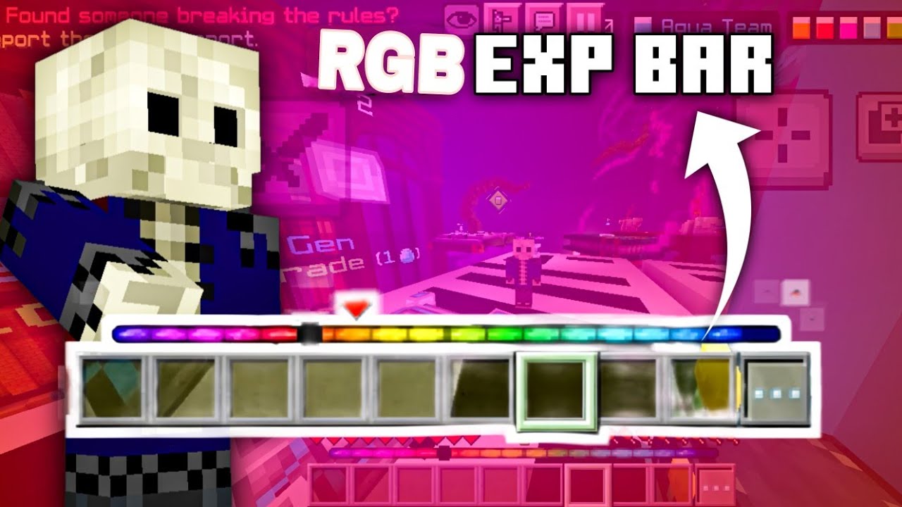 🎮 Minecraft RGB XP Bar Mod - YouTube
