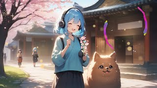 Sakura Temple Serenity 🌸 Relaxing Lofi Beats for Peaceful Study