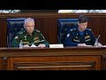 Замминистра обороны РФ Александр Фомин провел брифинг для военных атташе иностранных государств