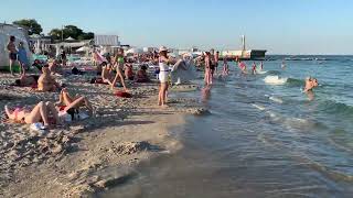 Пляж 🏝️ Ланжерон в Одессе 🇺🇦 11.08.2021