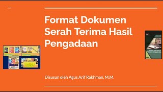 Format Dokumen Serah Terima Hasil Pengadaan (update 2023)