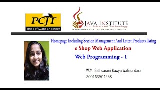 Web Project Task 08 | 1st Year | Semester 01 | Java Institute | eShop Web Application