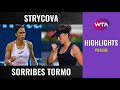 Barbora Strycova vs. Sara Sorribes Tormo | 2020 Prague First Round | WTA Highlights