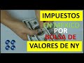 Impuestos en México por ingresos de la bolsa de NY