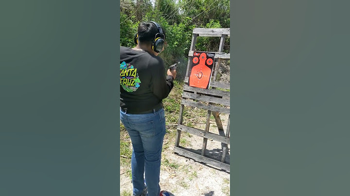 Students first time drawing from a holster and shooting with a bent elbow.
