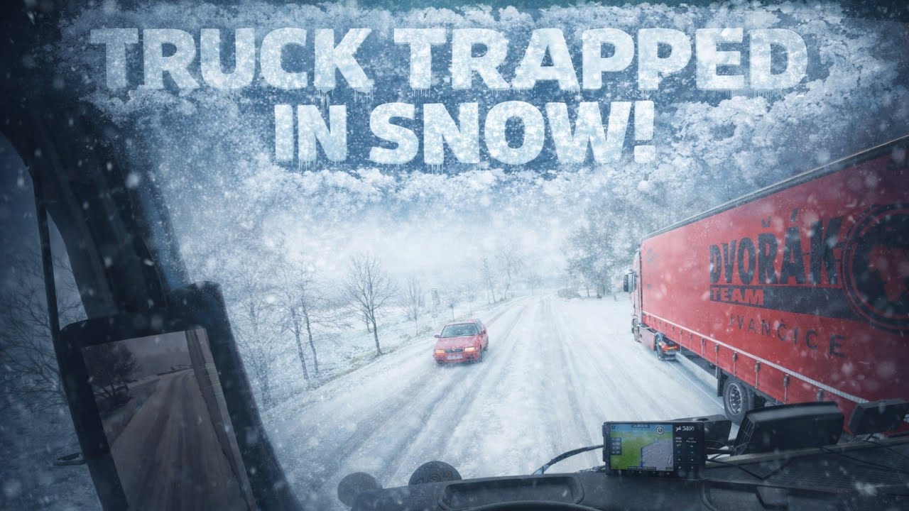  POV ASMR WRONG TURN 😱 Lost in Deep Snow with a 40-Ton TRUCK