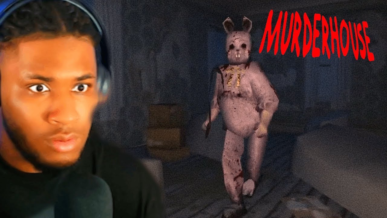 there is no way im being chased by a giant bunny bro... MURDERHOUSE