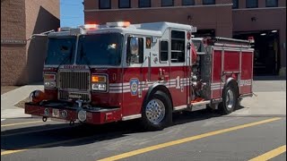 FIRST CATCH OF ENGINE 1. Englewood FD Tour Commander, Truck 2, Engine 1 and Engine 3 responding