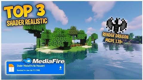 TOP 3 SHADER RENDER DRAGON REALISTIC MCPE 1.19+ MIRIP RTX/JAVA SUPPORT LOW END DEVICE 1 GB RAM