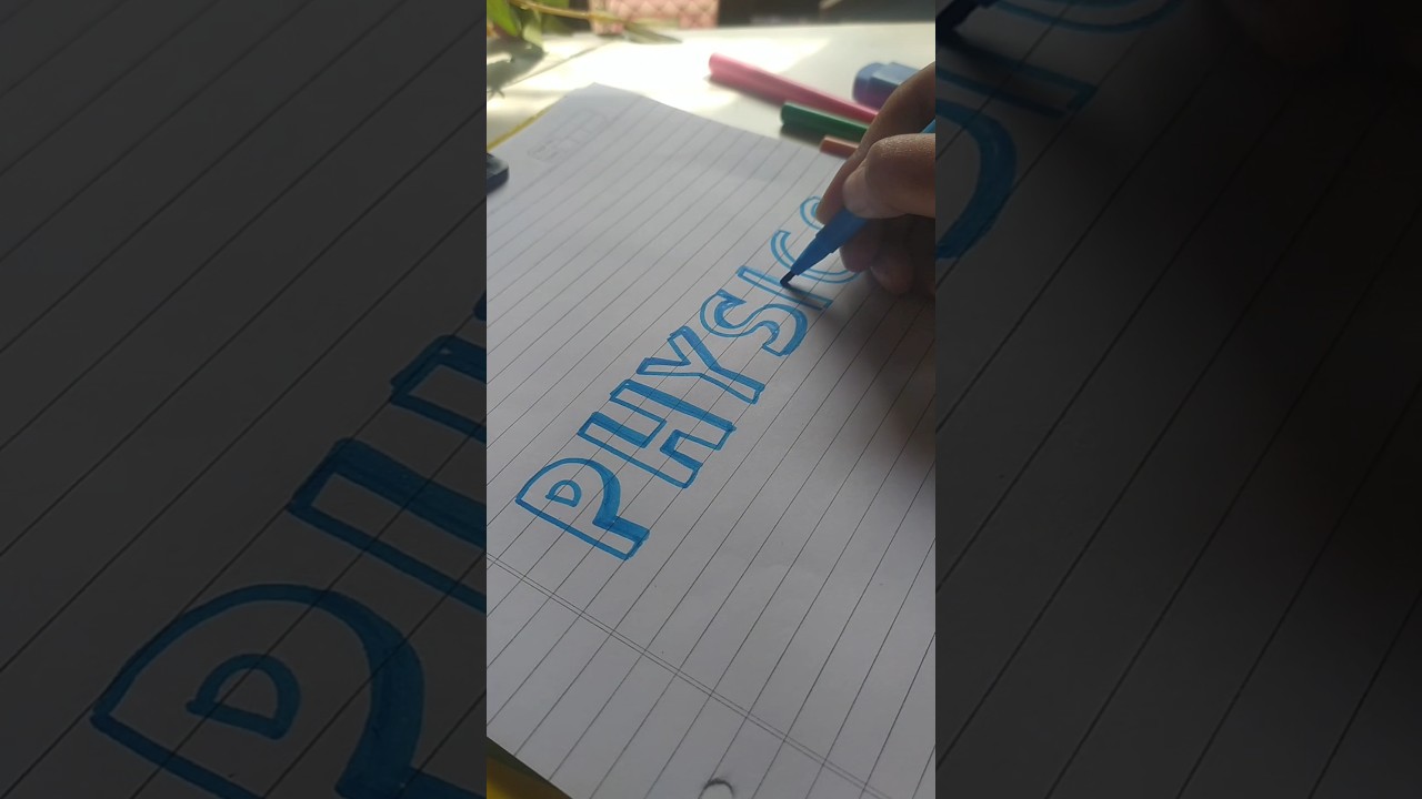 writing my younger sister's physics journal 😭 