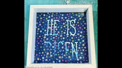 Easter 3D Project using the Alphabet A La Mode - Vanessa Webb - Stampin