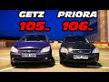 ГОНКА. LADA PRIORA 2 vs HYUNDAI GETZ 1.6 (ЧИП) vs Lancer 9 vs 2114 16кл ГОНКА.