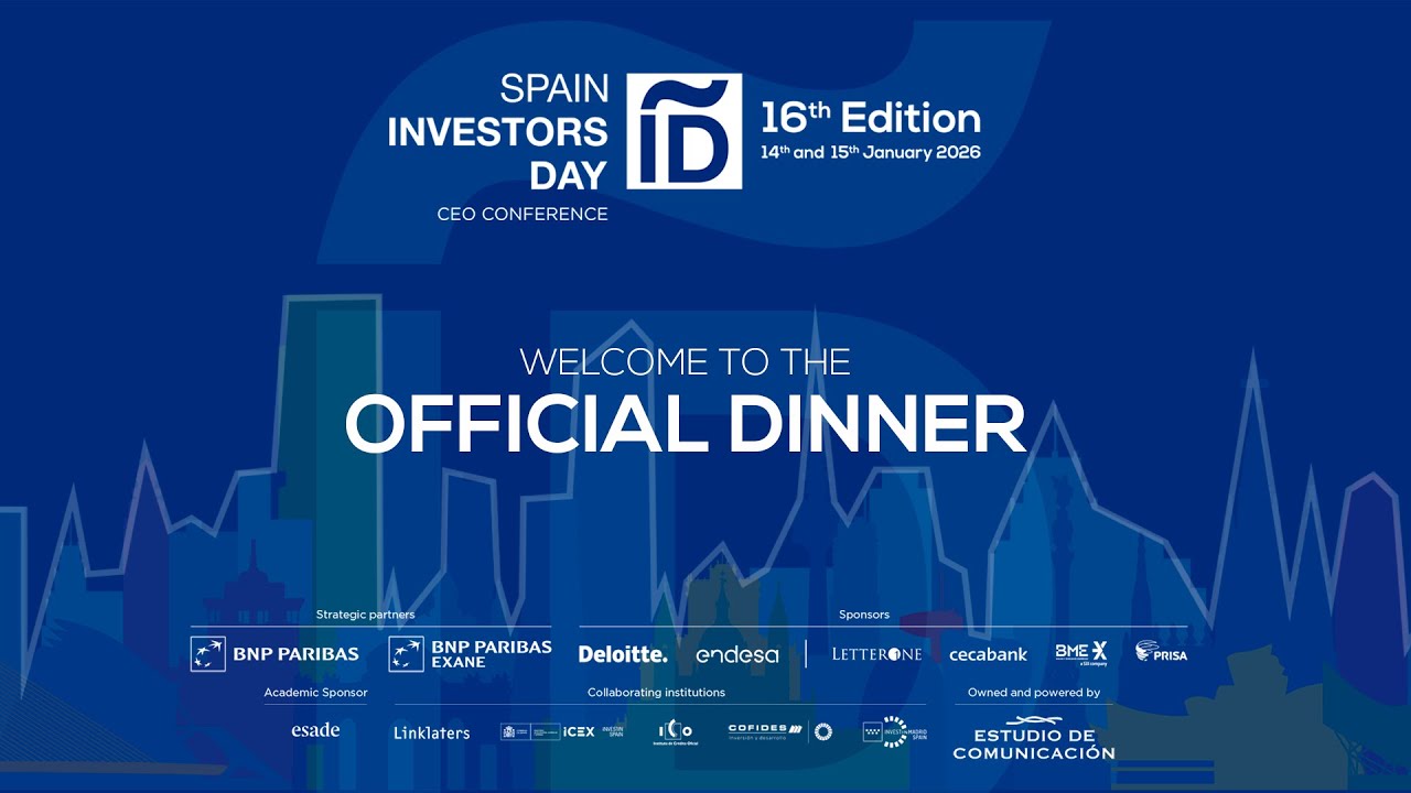 CENA OFICIAL en el Palacio de la Bolsa de Madrid