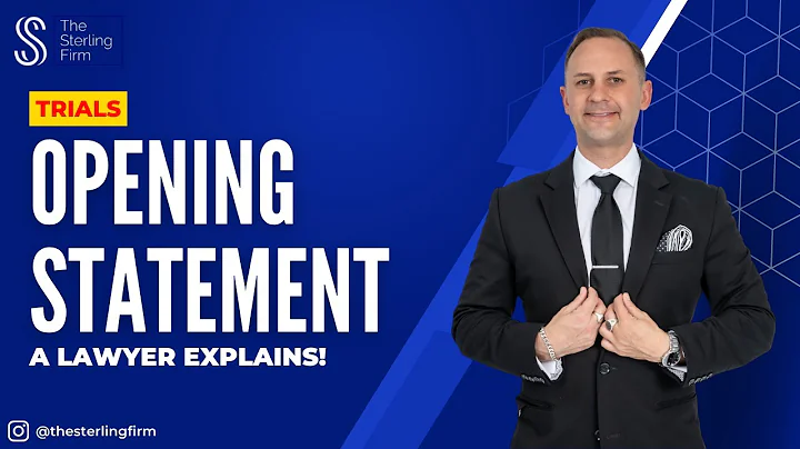 WHAT IS AN OPENING STATEMENT? LAWYER EXPLAINS #lawyer #trial