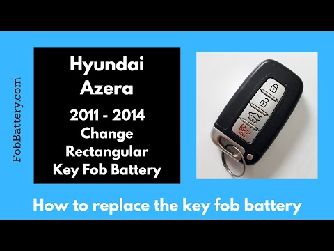 Hyundai Azera Key Fob Battery Replacement (2011 - 2014)