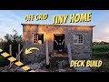 21  off grid portugal  starting the deck on the tiny house homestead