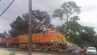 BNSF 4304 leads ex-ATSF SD75M and CN C44-9WL on WB intermodal