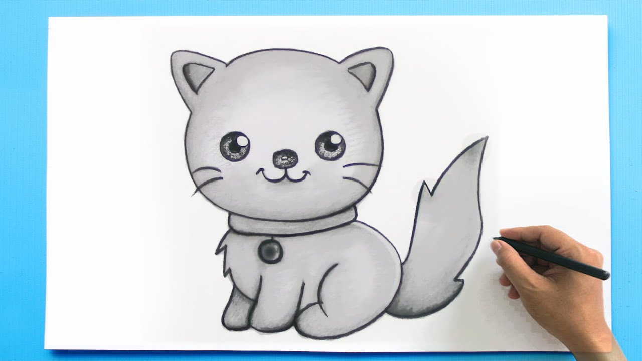 Cat Drawing Simple Cat Drawing Tutorial YouTube Cat Drawing Simple Cat Drawing Tutorial YouTube