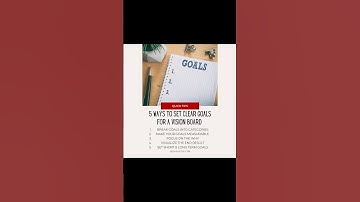 2025 Vision Board - 5 Tips To Set Clear Goals With Your Vision Board