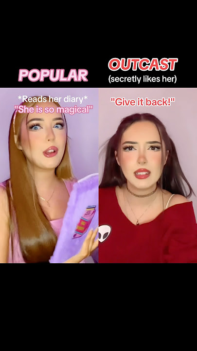 #pov The popular girl reads the outcast’s diary and finds out she likes HER… #shorts