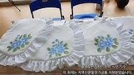 함양 천아트_ 찔레꽃 방석 천아트