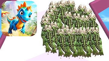 Dino Run: Dinosaur Runner Game - Gameplay Part 1 Levels 1-8 (iOS, Android)