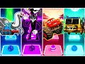 Spider thomas vs cartoon cat vs monster truck vs bus eater   tiles hop edm rush