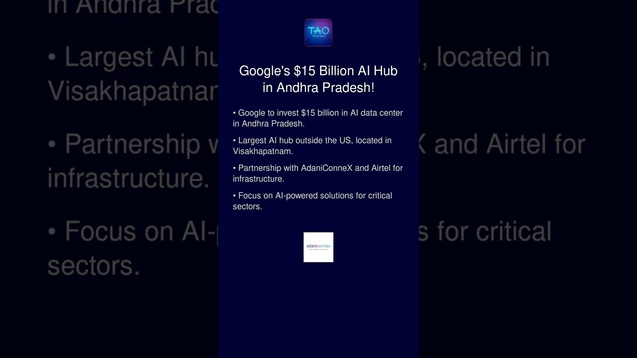 Google's $15 Billion AI Hub in Andhra Pradesh!