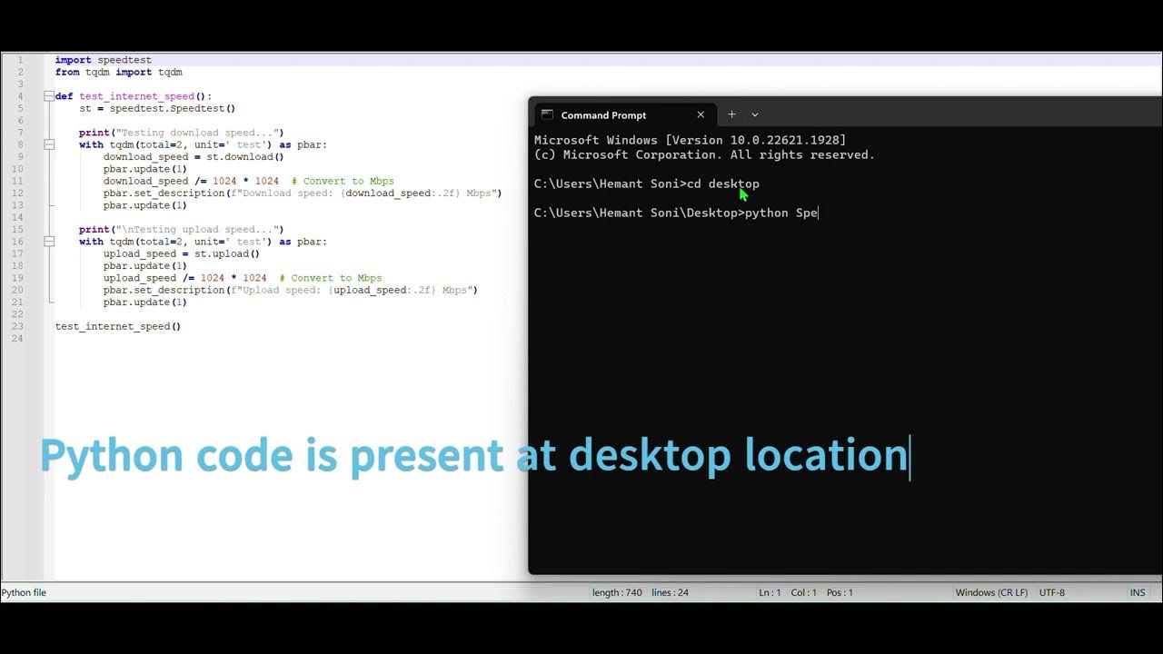 Python Speed Test Tutorial Measure Your Speed Using
