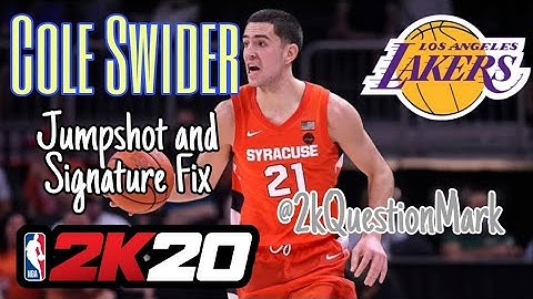 Cole Swider Jumpshot and Signature Fix Nba 2k20 Mobile @2kQuestionMark