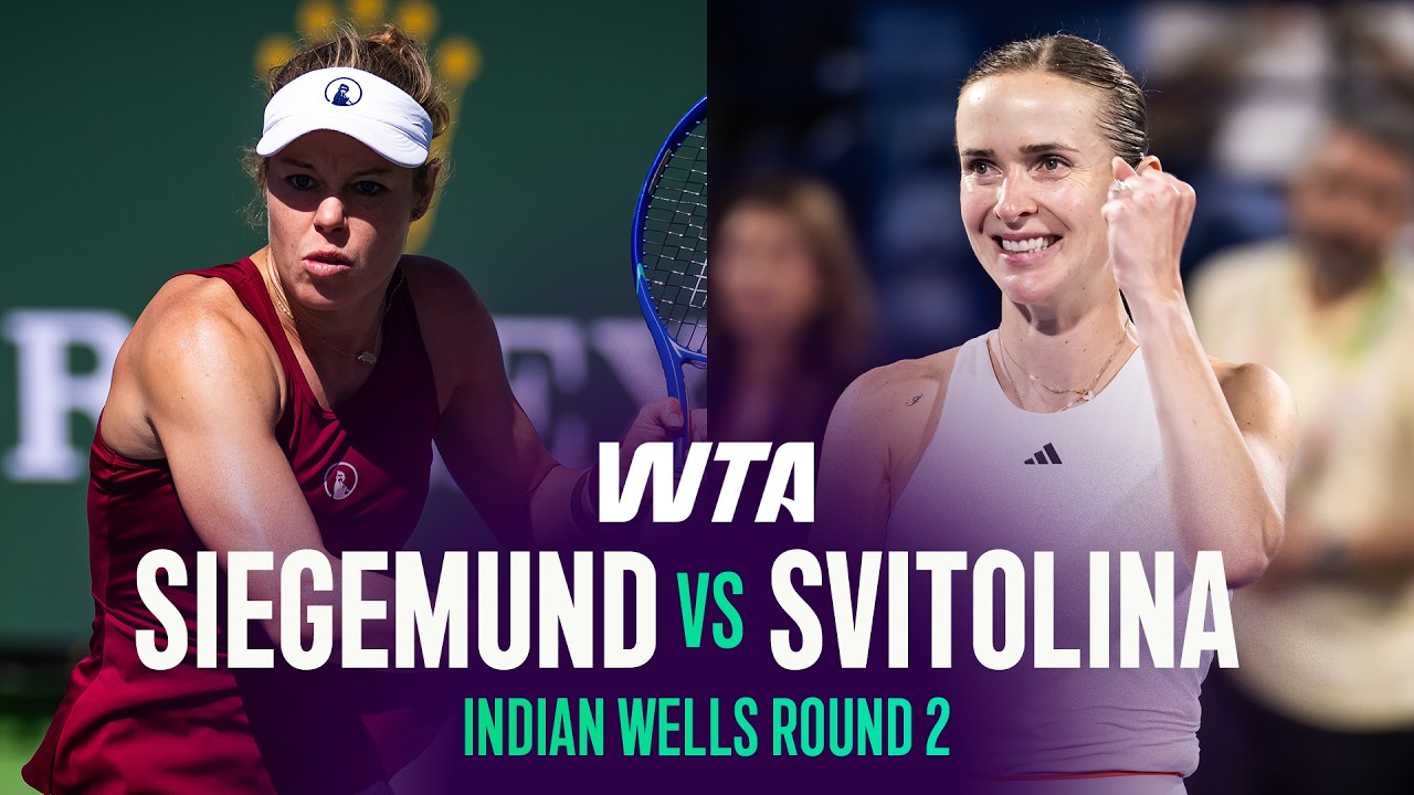 Laura Siegemund vs. Elina Svitolina | 2026 Indian Wells Round 2 | WTA Match Highlights