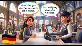 4 Essential German Conversations at the Train Station (A1-A2) | Real Life Practice