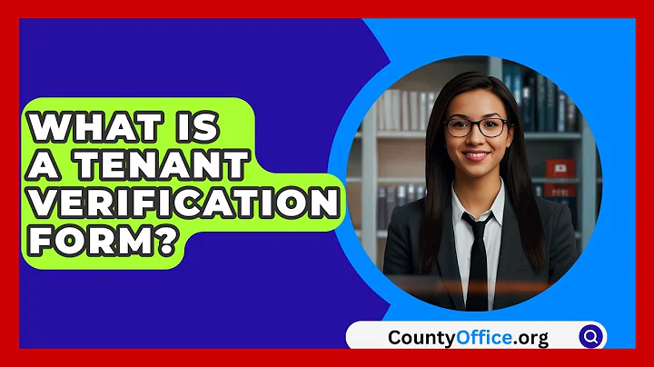What Is A Tenant Verification Form? - CountyOffice.org