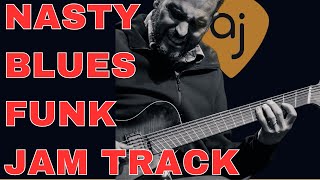 Nasty Little Blues Funk Jam Track (D Minor - 115.36 BPM) | Guitar Backing Track