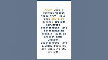 Java  build automation tool MAVEN