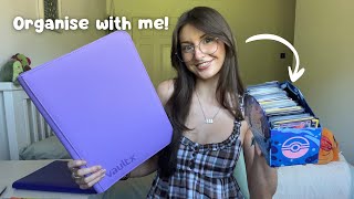 ASMR Organise my new Pokémon binder with me!🗂️ (whispering, card shuffling)