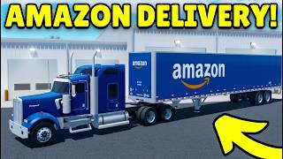 I Became an Amazon Delivery Driver in APM | Roblox American Plains Mudding