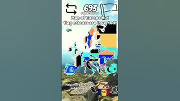 Map of Europe but the flag colours are inverted! #europe #mapping #romanianmapper10