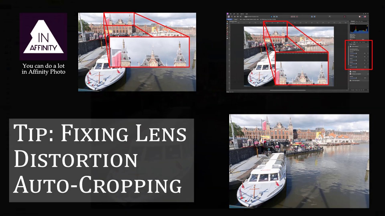 Tip Fixing Lens Distortion AutoCropping in Affinity Photo YouTube
