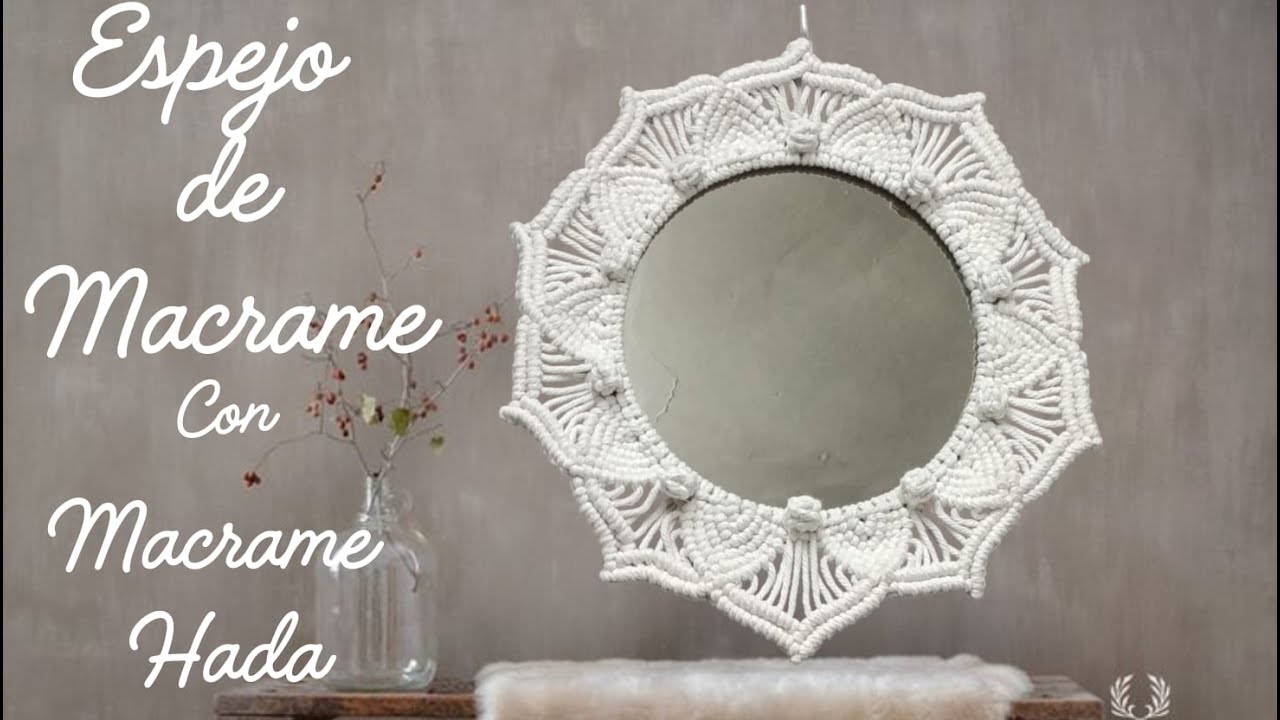 Espejo de Macrame paso a paso de mandala| DIY Facil y Elegante | Macrame mirror
