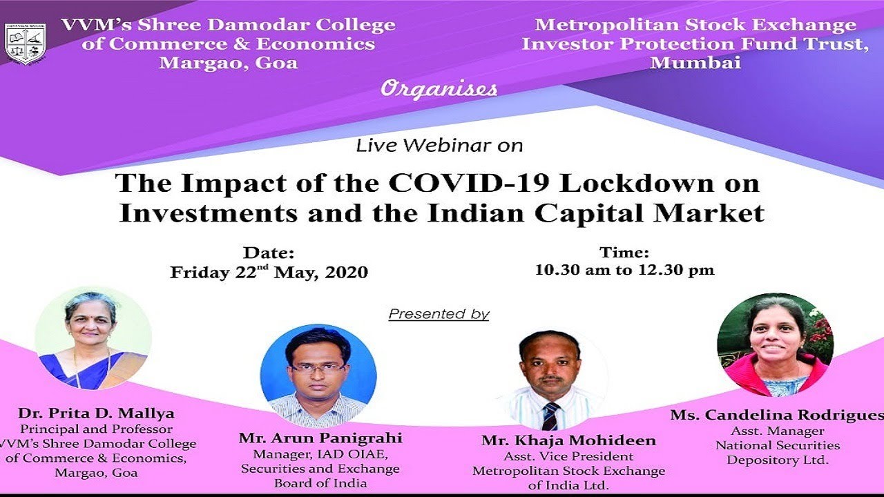 The Impact of the COVID-19 Lockdown on Investments and the Indian Capital Market