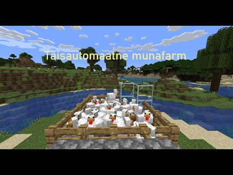 Kuidas teha Minecraftis täisautomaatset munafarmi?