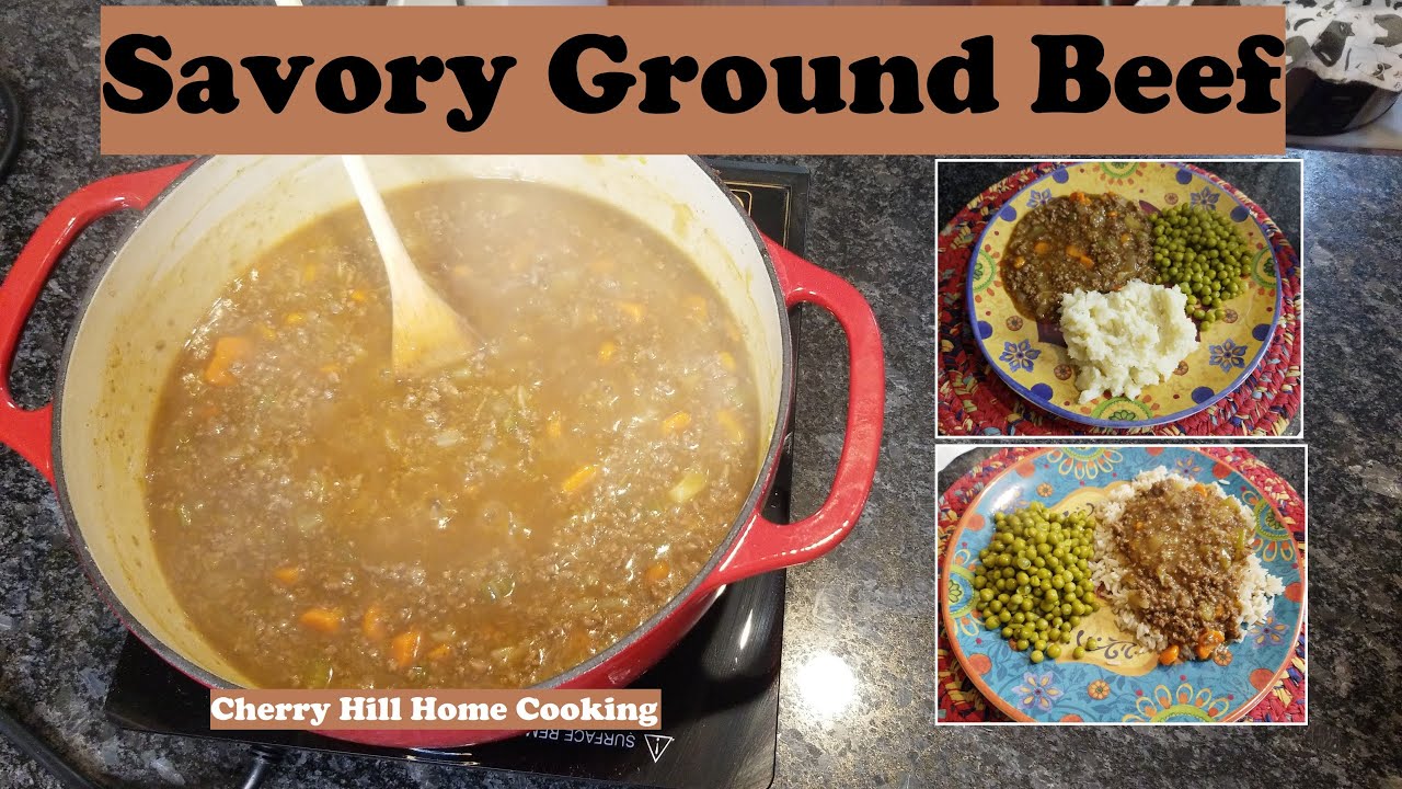 Savory Ground Beef YouTube