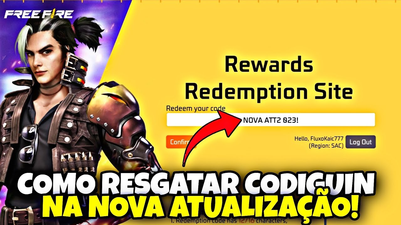 RESGATE O NOVO CODIGUIN INFINITO LBFF 2023! CODIGO UNIVERSAL QUE