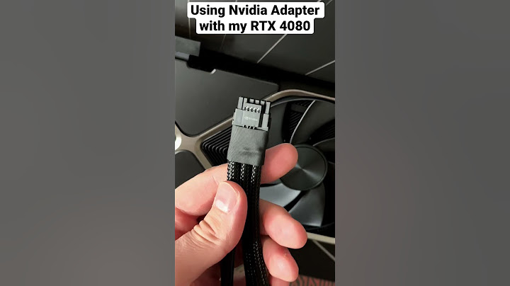 Using the Nvidia Adapter on my RTX 4080