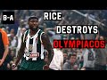 Rice destroys olympiacos with 41 points  panathinaikos  olympiacos 9993  06122019