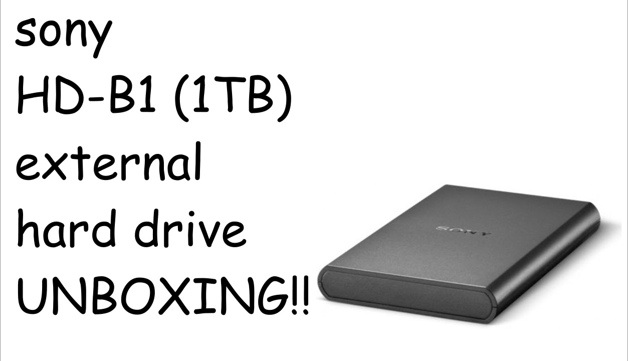 sony HDB1 1tb external hardrive unboxing India. YouTube