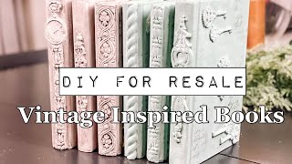 DIY for Resale - Vintage Inspired Decor Books - Shabby Chic - Farmhouse - DIY Paint & IOD Moulds